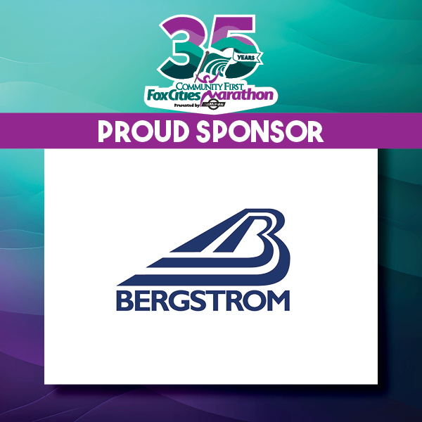 Fox Cities Marathon proud sponsor Bergstrom Automotive.