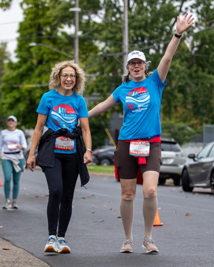 Fox Cities Marathon two 10K participants.