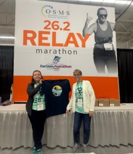Fox Cities Marathon OSMS booth.