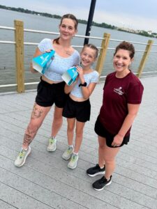 Fox Cities Marathon runners Lauren, Harper, and Julie.