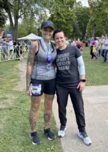 Fox Cities Marathon runner and spectator.